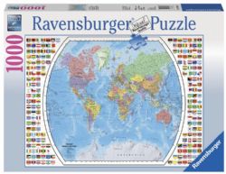 RAVENSBURGER CASSE-TÊTE 1000 PIÈCES - CARTE DU MONDE #19633